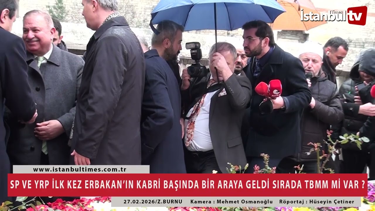 ERBAKAN HOCA VEFATININ 15.YILINDA SAADET PARTİSİNİ VE YENİDEN REFAHI KABRİ BAŞINDA BULUŞTURDU