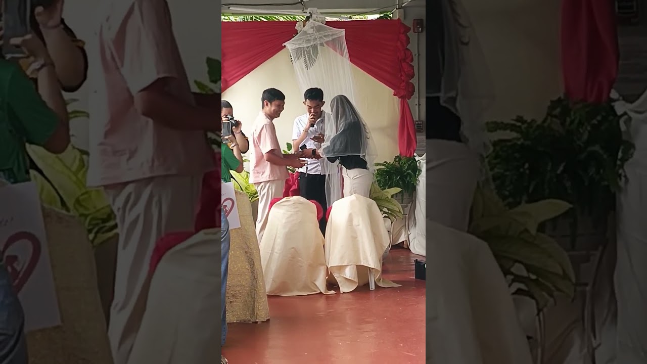 THE UNEXPECTED WEDDING👰‍♀️🤵‍♂️| Feb-ibig school wedding  booth season 3