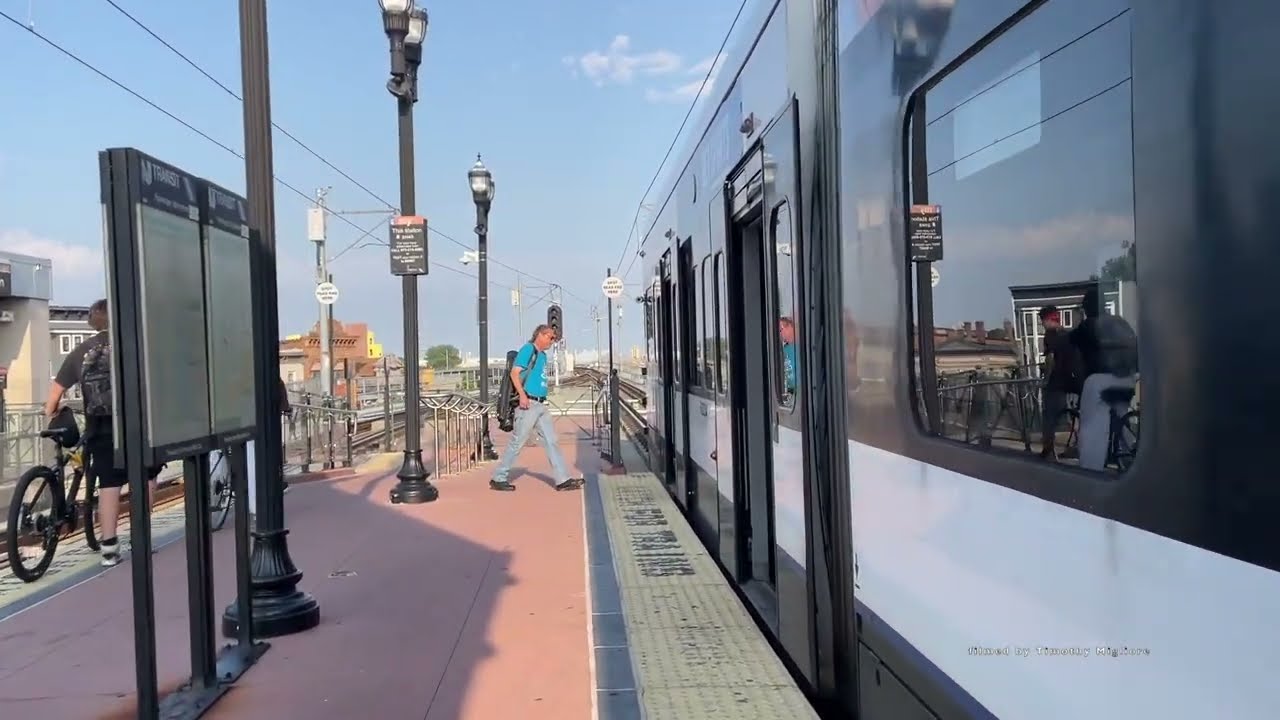The Hudson Bergen Light Rail (Across the river from New York) 2024 - Bayonne and Jersey City