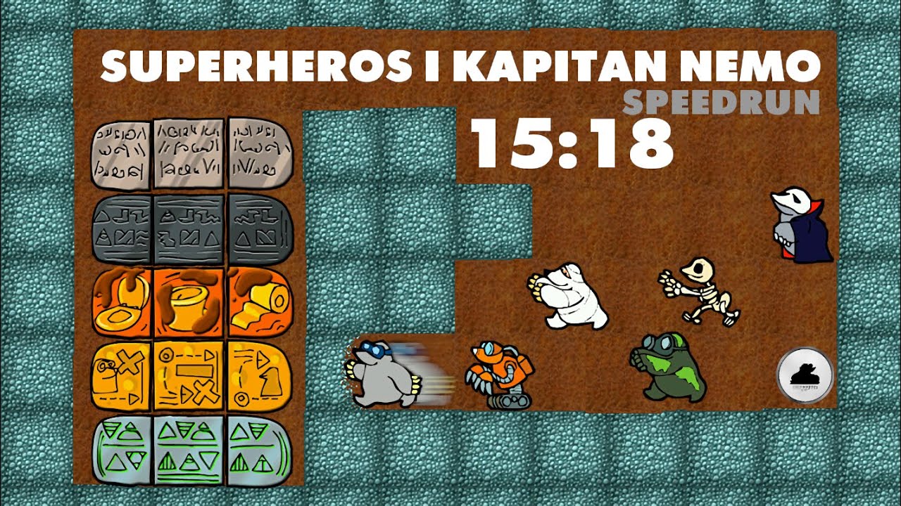 Speedrun: Superheros i Kapitan Nemo Cheatless 15:18.77 [WR] | Reksio i Kretes w Akcji