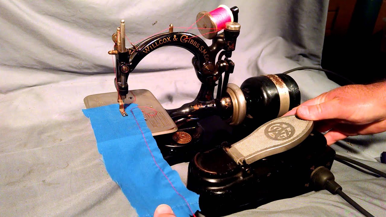 Serviced Rewired Antique Electric Willcox & Gibbs W&G Chain Stitch Sewing Machine A681271
