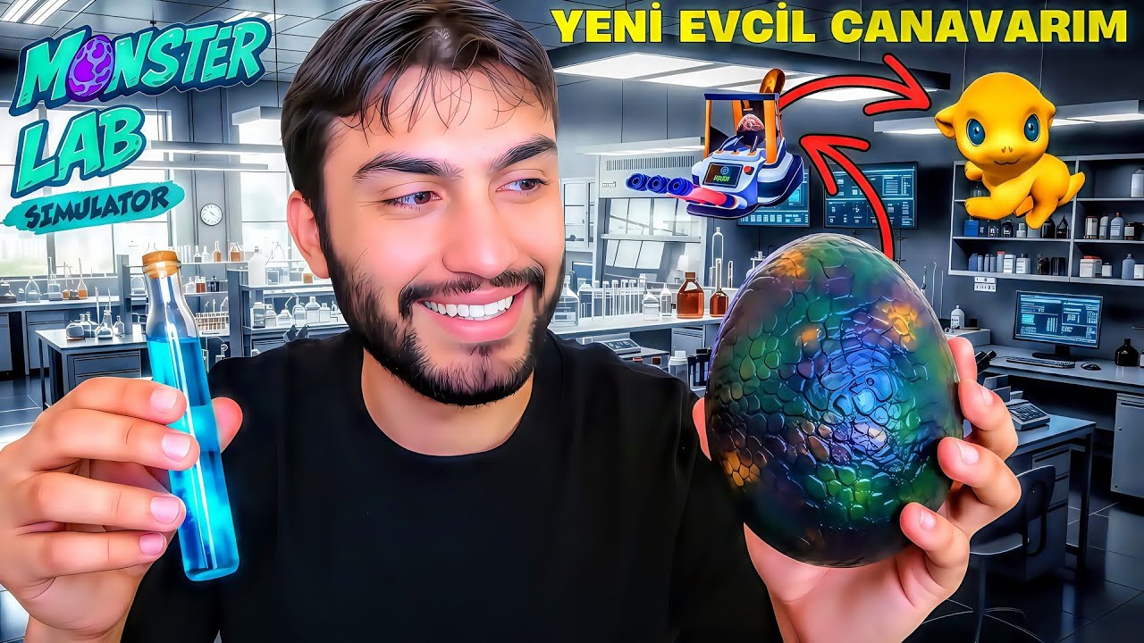YUMURTADAN SEVİMLİ CANAVAR ÇIKTI! | MONSTER LAB SIMULATOR