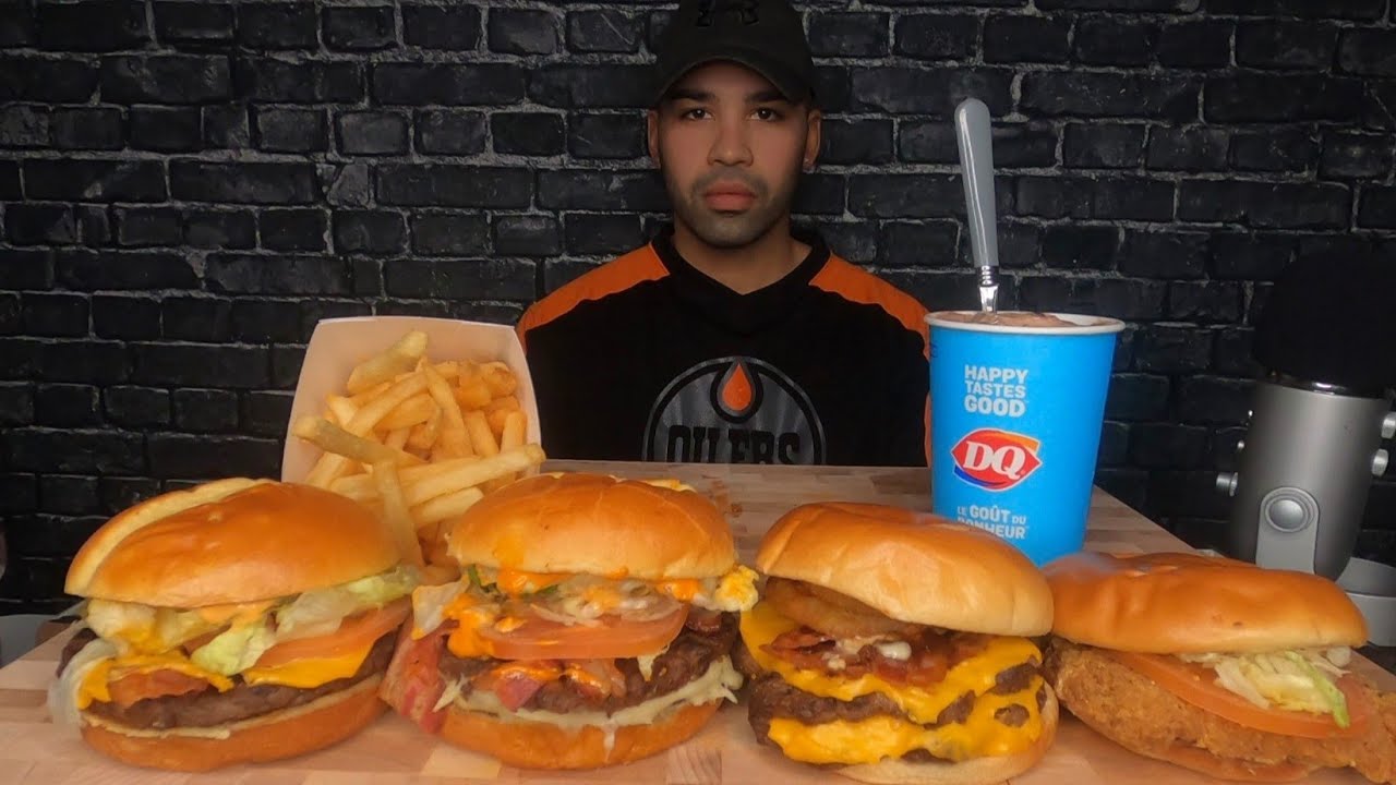 (ASMR) DAIRY QUEEN MUKBANG
