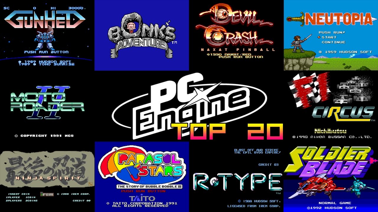 PC Engine/Turbo Grafx-16 Top 20 Games 📥