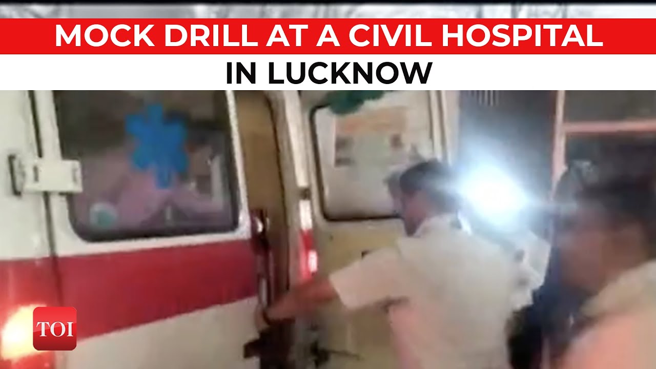 Watch: Mock drill conducted at a civil hospital in Lucknow for the security of UP CM and Governor