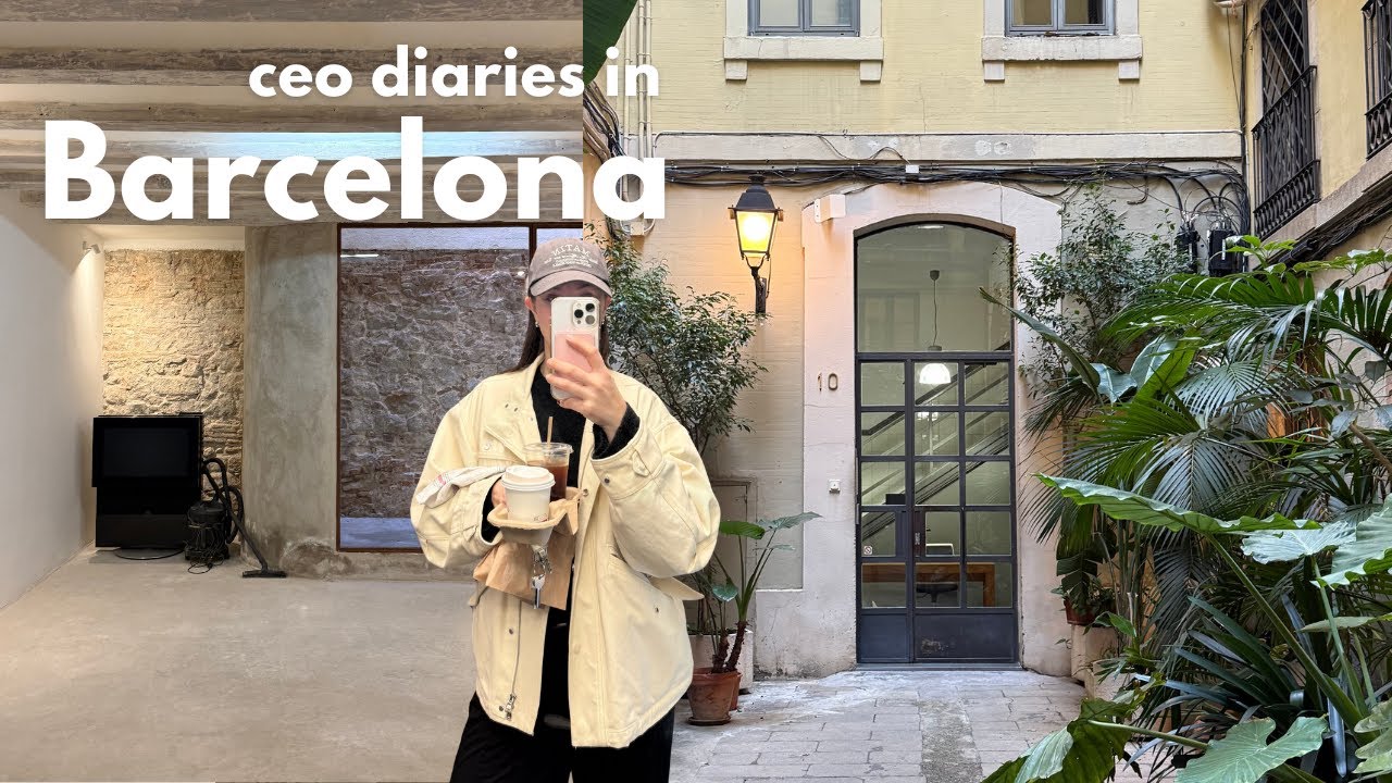 Barcelona Diaries - Studio hunting, unboxing packages from Korea, Journaling