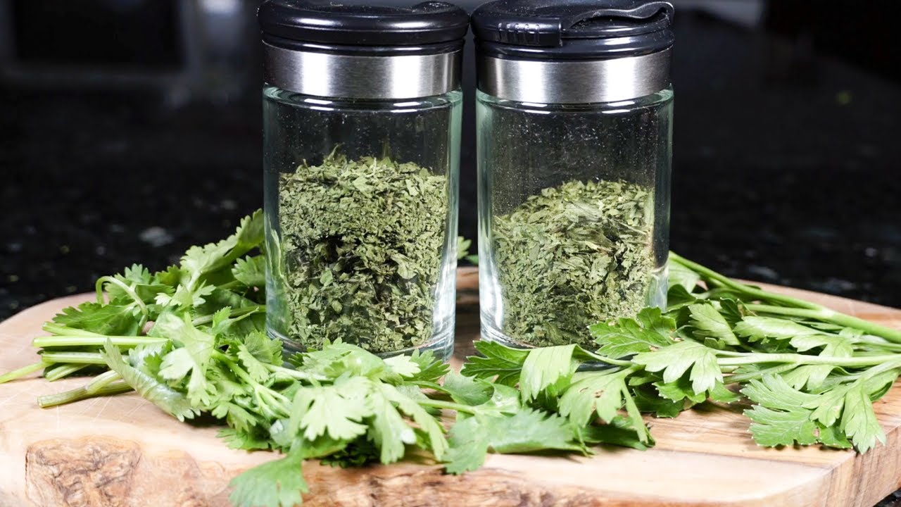 Como hacer Hojas de Cilantro Seco y Hojas de Perejil Seco en Casa