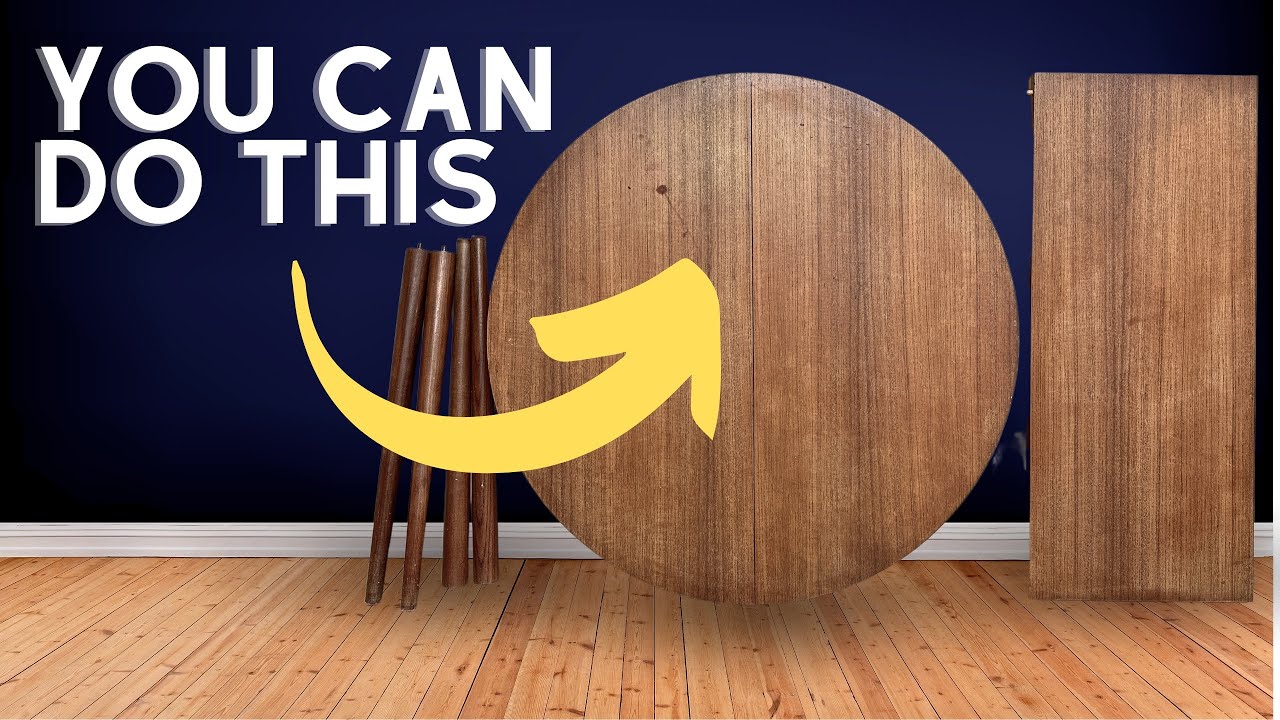 REVITALIZE your old teak dining table | DIY furniture refinishing