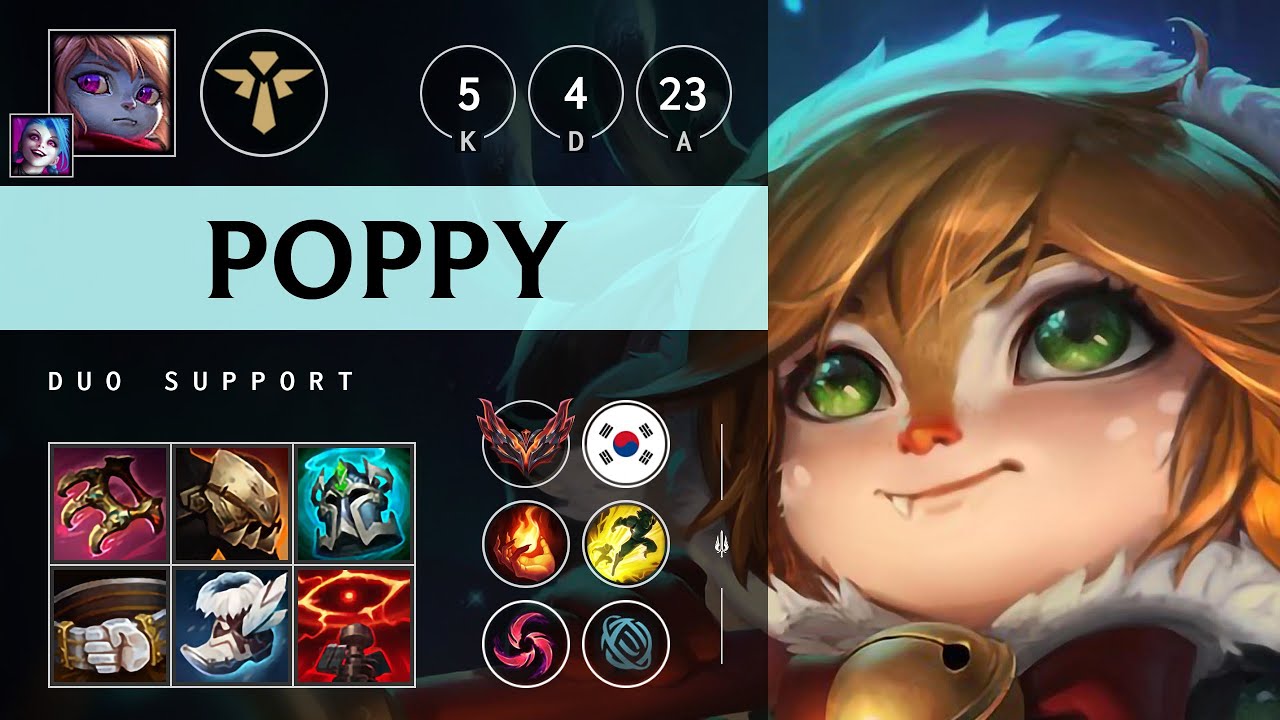Poppy Support vs Rell: Vision Controller - KR Grandmaster Patch 14.19