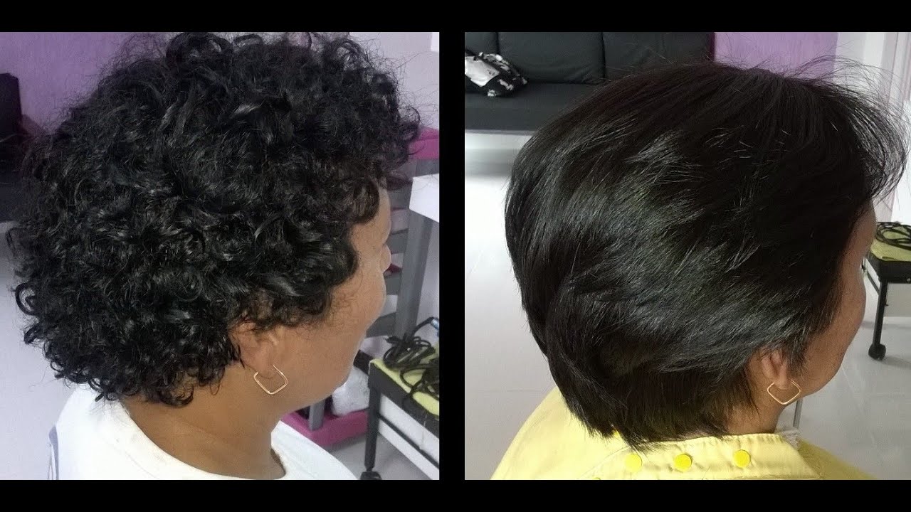 Progressiva ZAP -  Resultado em cabelo curto enrolado.