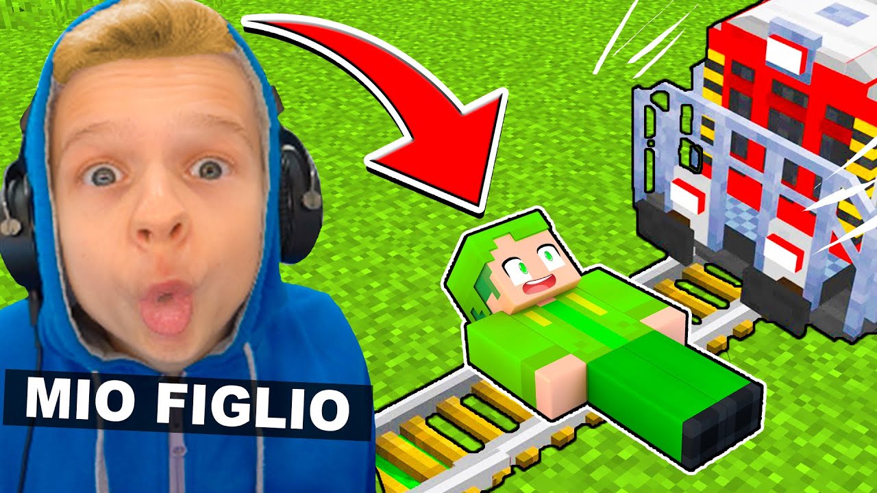 MIO FIGLIO FA UNO SCHERZO AI MIEI AMICI SU MINECRAFT!!