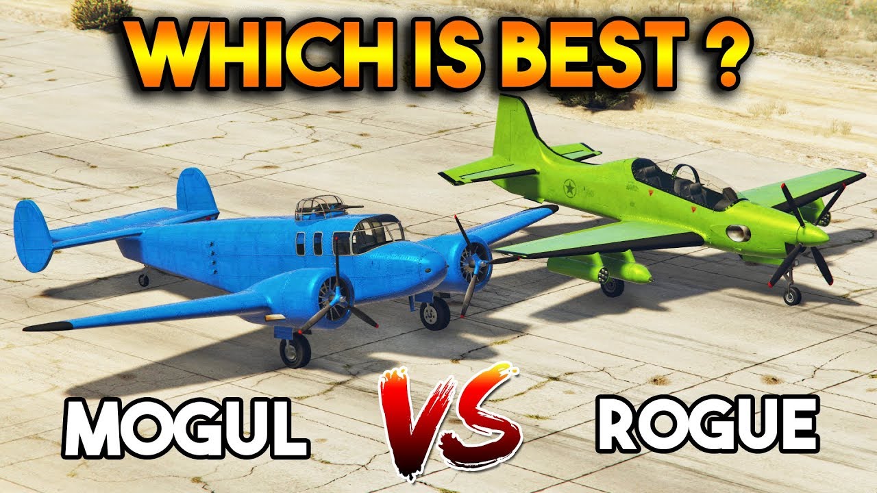 GTA 5 ONLINE : ROGUE VS MOGUL (WHICH IS BEST PLANE?)