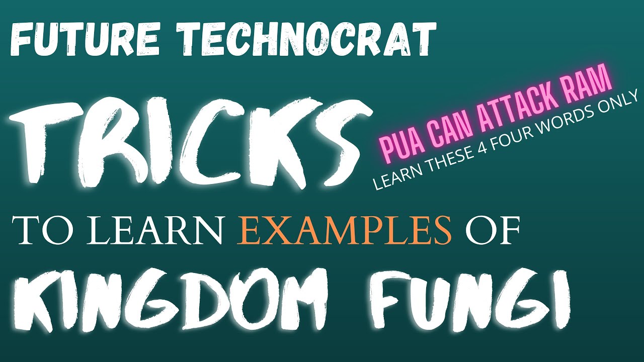 Tricks to learn the examples of fungi ( mnemonics ) | CLASS 11 | NEET