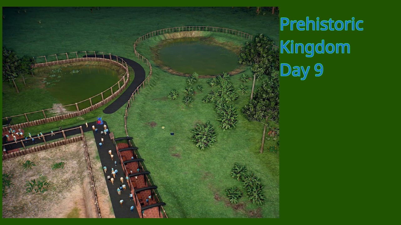 Playing Prehistoric Kingdom, Day 9 - work on third enclosure.