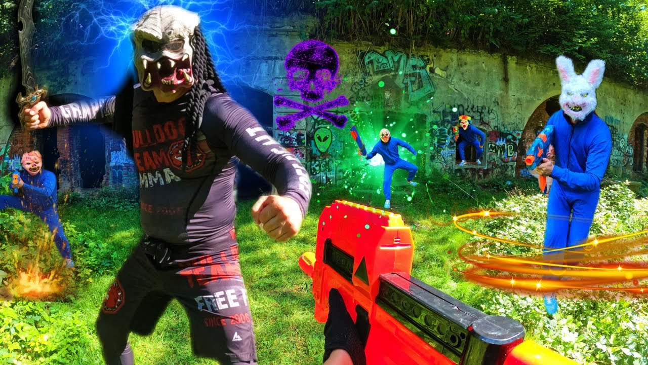 Nerf War (Nerf First Person Shooter) / Nerf Gun Predator Battle 4