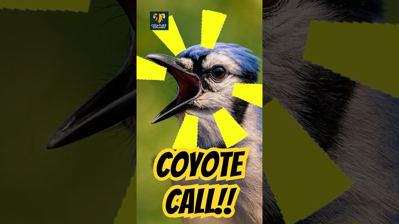 Watch This Blue Jay Mimic A Coyote!