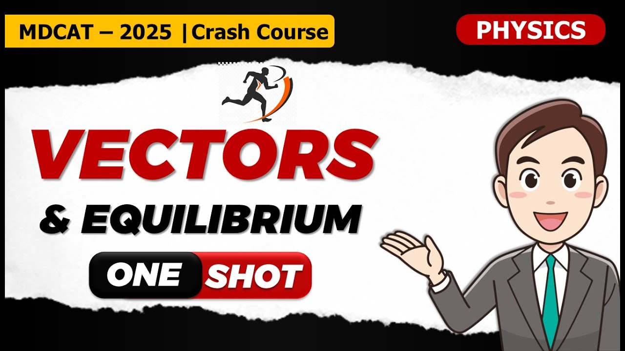 Vectors & Equilibrium | MDCAT Physics 2025 | Fast Revision + Most Expected MCQs