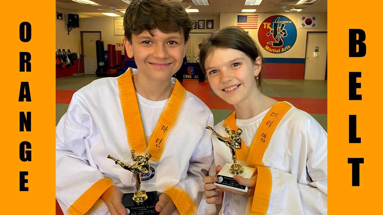 TAEKWONDO — ORANGE BELT TEST by Martin and Miriam