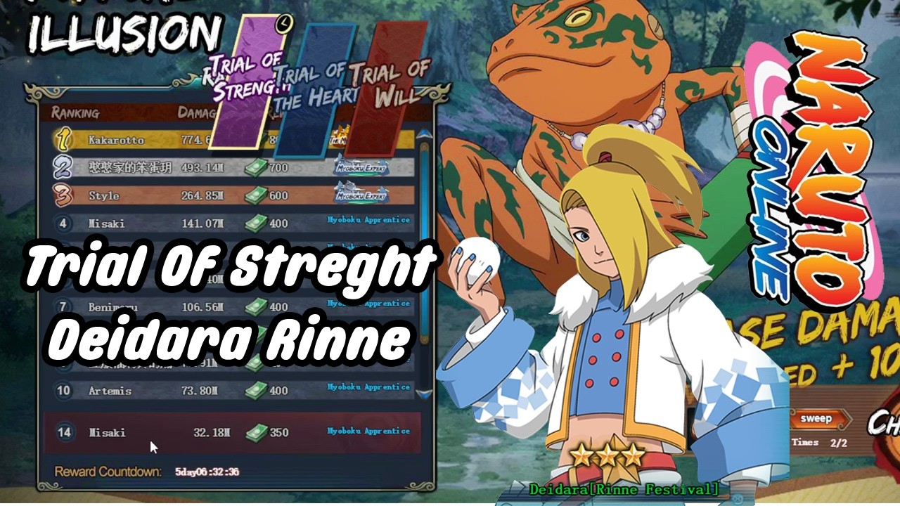 Trial Of Strength | Deidara Rinne in Feb 2026 #narutoonline