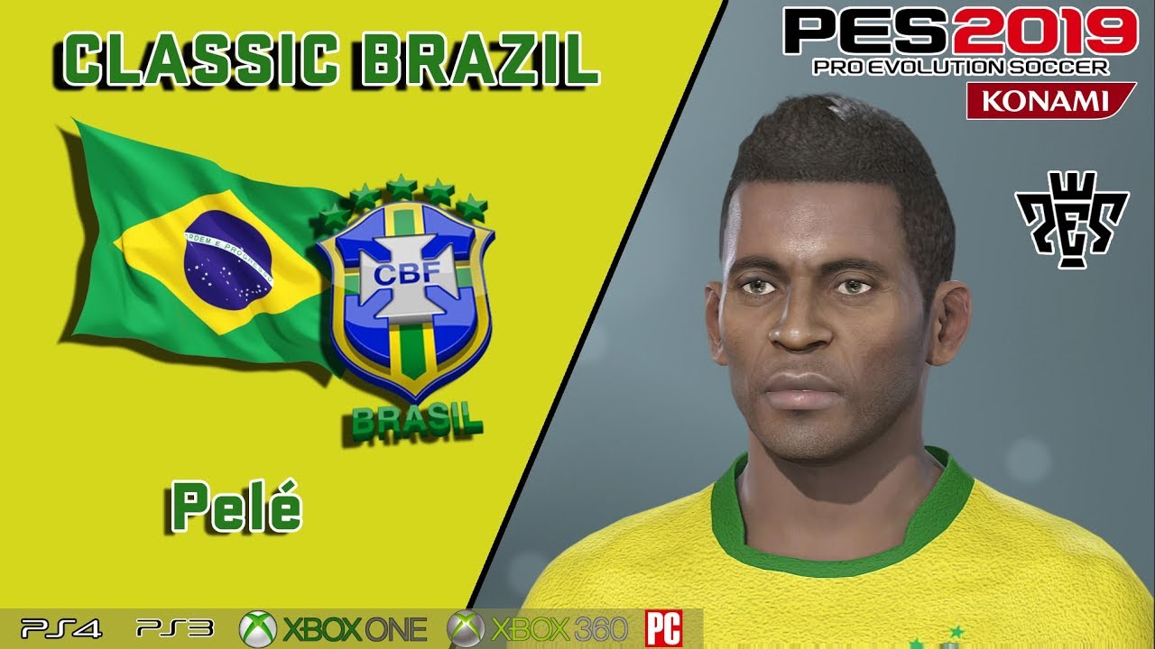 PELÉ  face+stats  (Classic Brazil) PES 2019