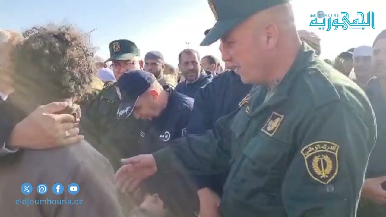 البيض:  جنازة مهيبة لضحايا حادث التسمم بغاز ثاني أوكسيد الكربون