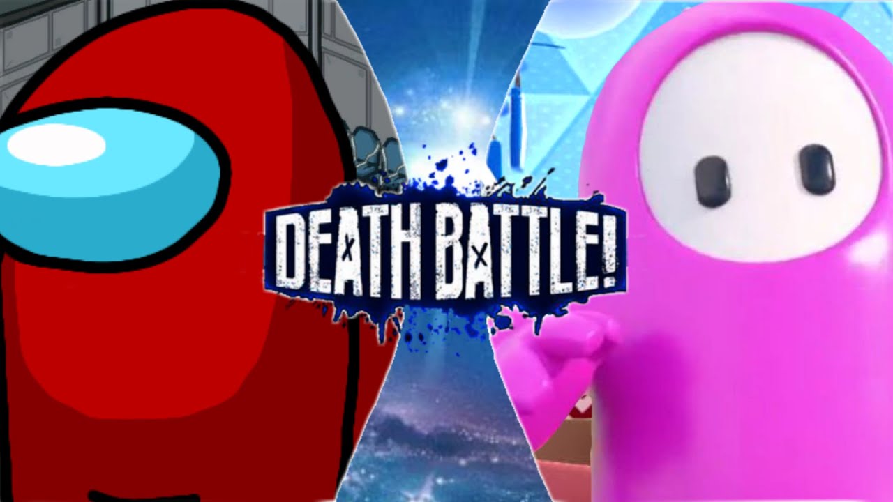 THERE IS AN IMPOSTER AMONG US!!-Among Us vs Fall Guys-DEATH BATTLE FULL REACTION