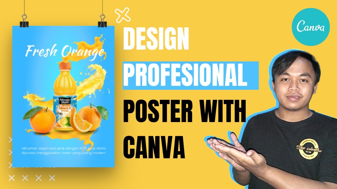 Tutorial Canva Pemula Cara Membuat Poster Produk minuman Di Canva yang menarik dan profesional