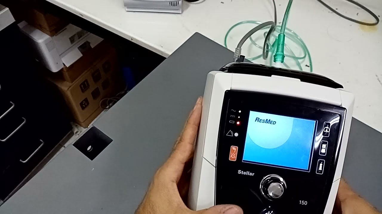 ضبط اعدادات جهاز STELLER المستخدم لانظمة CPAP AND BIPAP