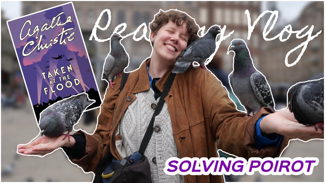 Trying to solve an Agatha Christie Mystery 🔍 Reading Vlog 📖 Taken at the Flood