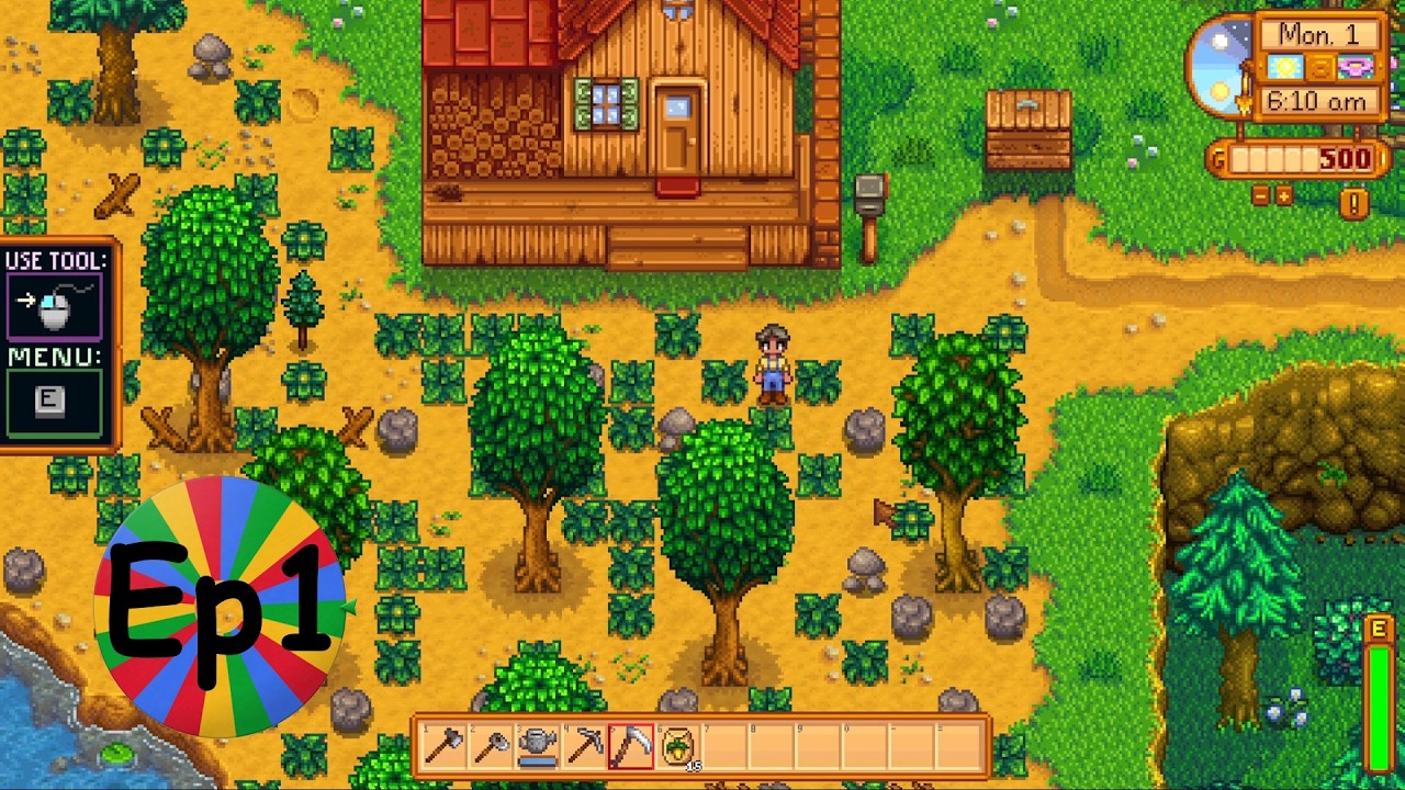 Stardew Valley, но всё решает колесо случайности. Эпизод 1.