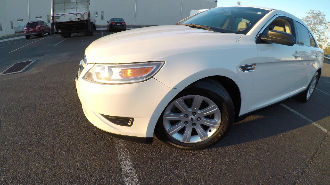 4K Review 2011 Ford Taurus SE White Virtual Test-Drive & Walk-around