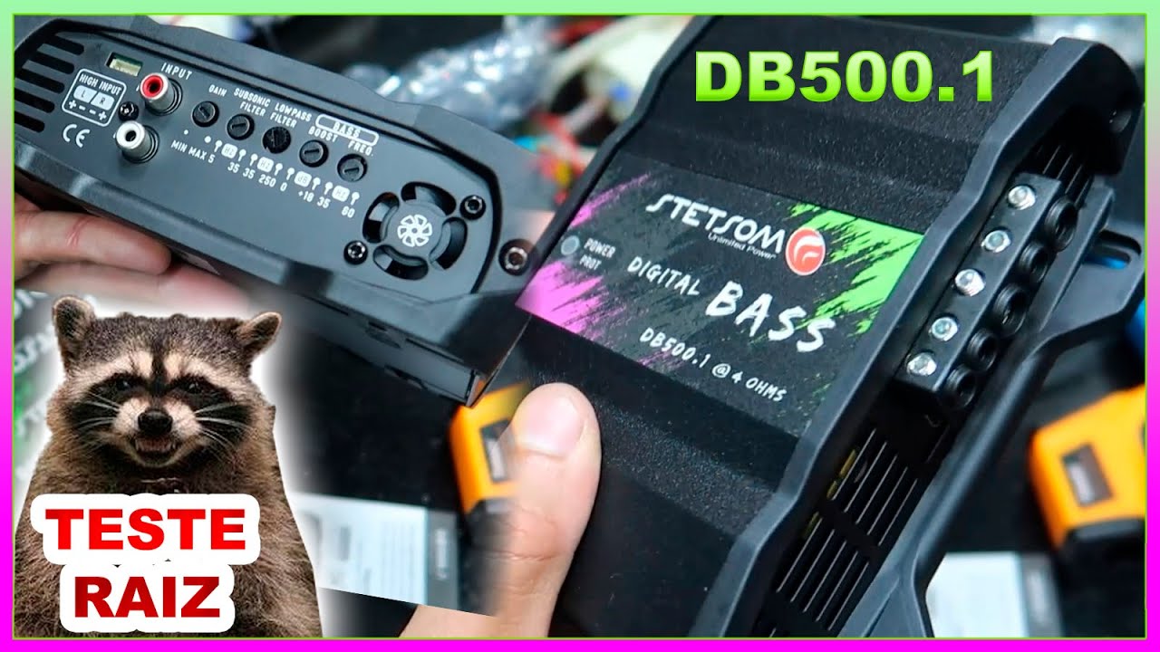 Módulo Amplificador Stetsom DB500.1 500 rms 1 canal - Review e Teste RAIZ