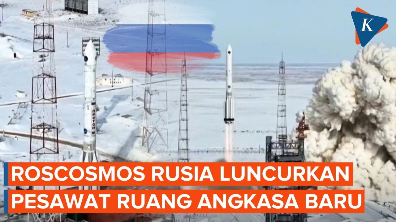 Detik-detik Peluncuran Pesawat Ruang Angkasa Proton-M Rusia