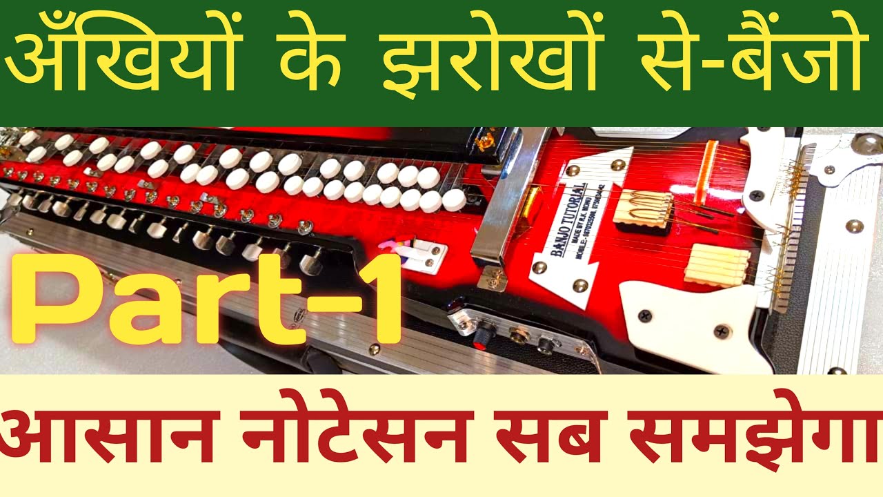 अंखियों के झरोखों से, भाग -1 सीखें,Hemlata Ravindra jain Song,EASY BANJO NOTATION