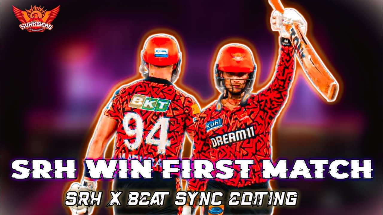 SRH WIN FIRST MATCH EDIT STATUS 😎 || SRH ATTITUDE STATUS VS MI 🥶🥵