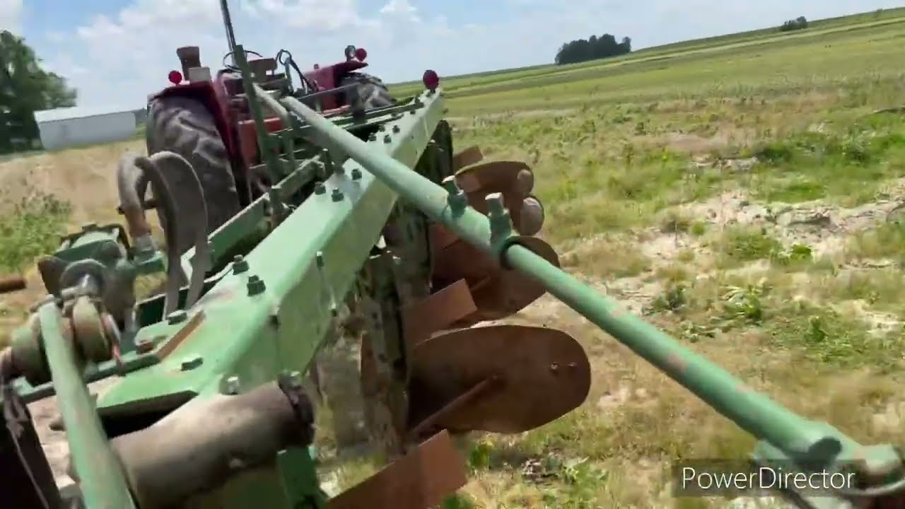Finally plowing with the Massey 1130 and John Deere plow