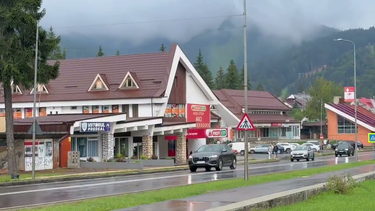 Așa arată Predealul acum - Cel mai înalt oraș din România - Străzile Predealului ca niciodată 