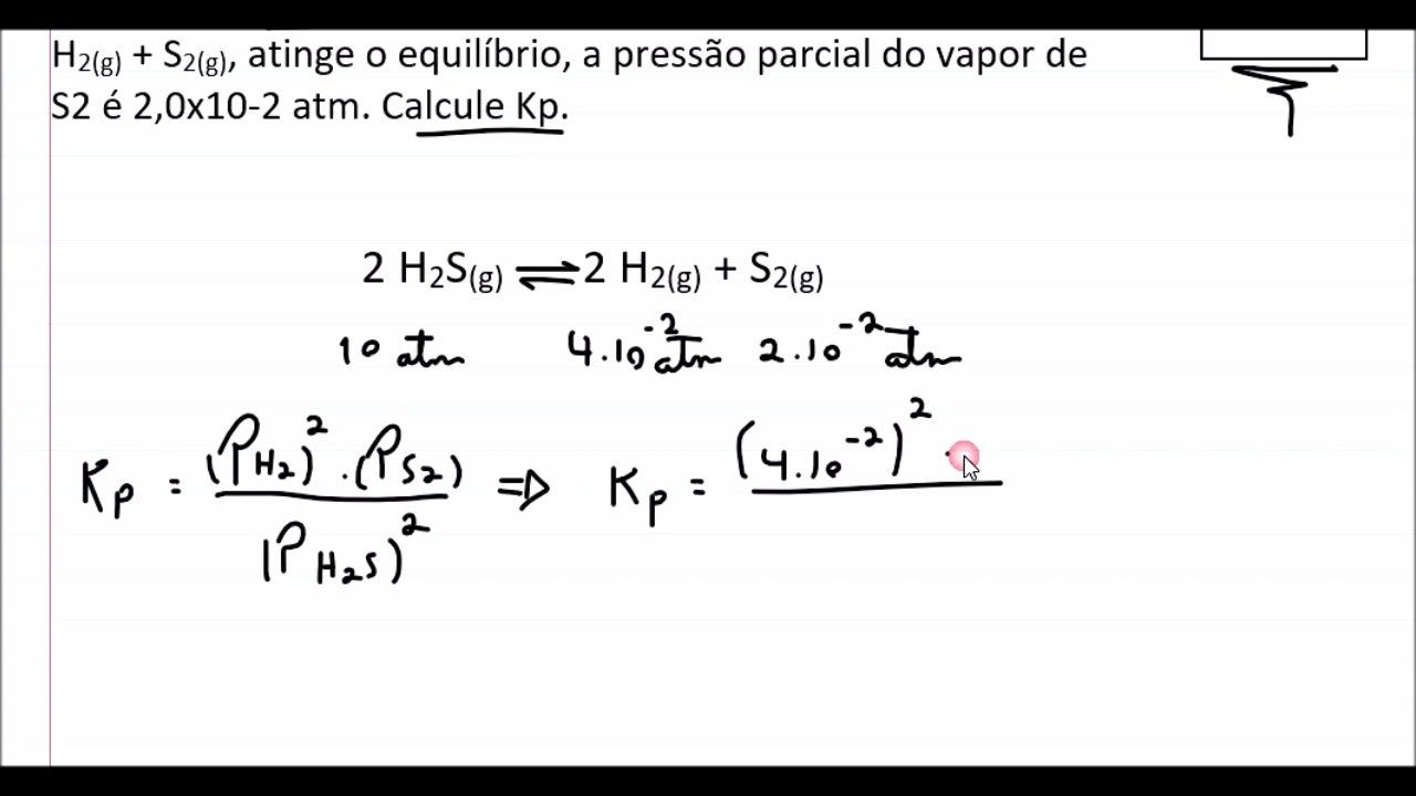 Equilíbrio Químico - Calculando o Kp