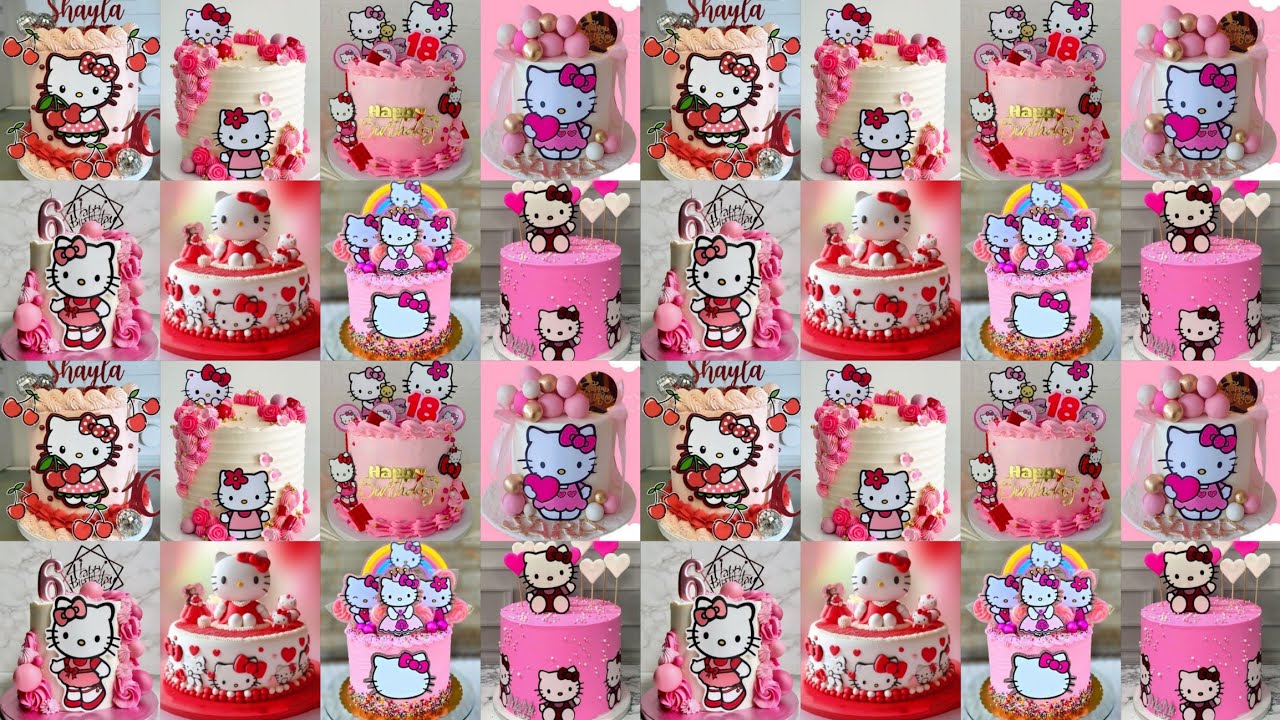 💃Hello Kitty/Hello Kitty Birthday Cake/Hello Kitty Cake/Kitty Cake/Birthday Cake Designs For Girls