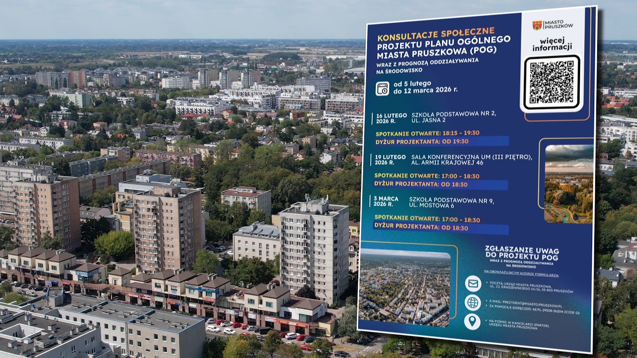 Pruszków zaprasza na konsultacje społeczne dotyczące planu ogólnego miasta