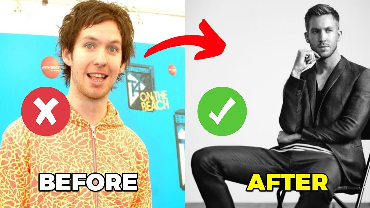 The Stunning Style Transformation Of DJ Calvin Harris (Fashion Makeover)