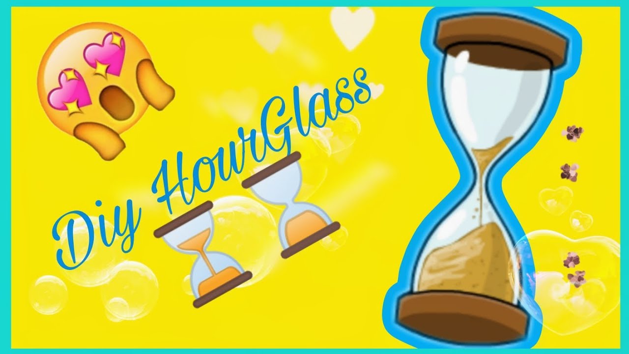 DIY hourglass ⌛⏳ while recycling plastic and cardboard boxes || Blue Palette 