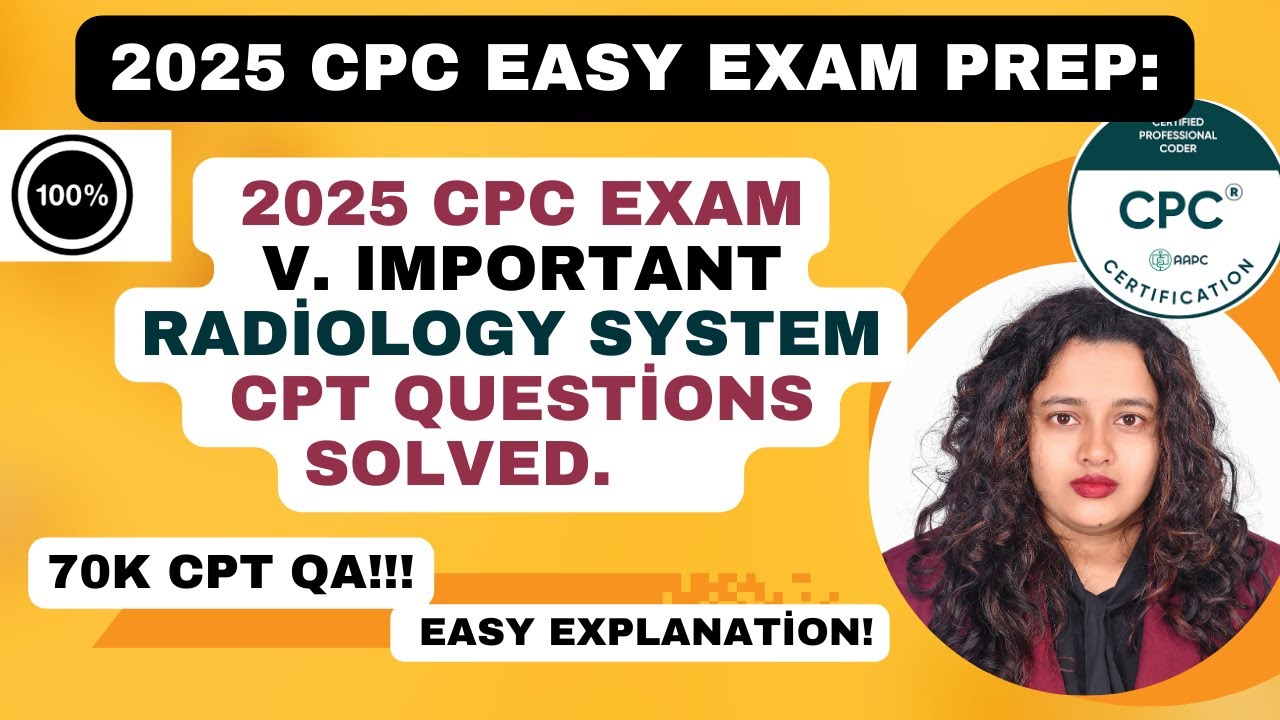 2025 CPC Exam Important Radiology CPT questions Solved #cpc #cpcexamprep #cpcpaper,#cpcexamquestions