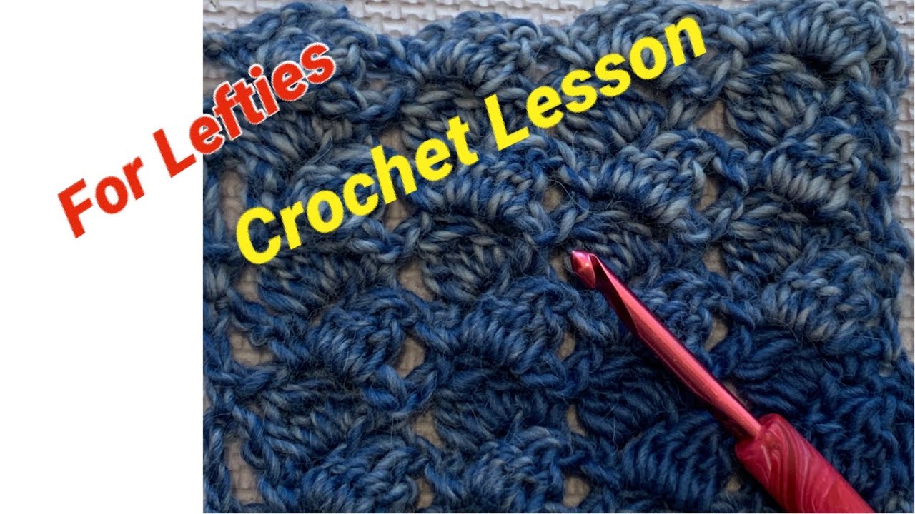 How to Crochet: Offset Clusters for left-handers