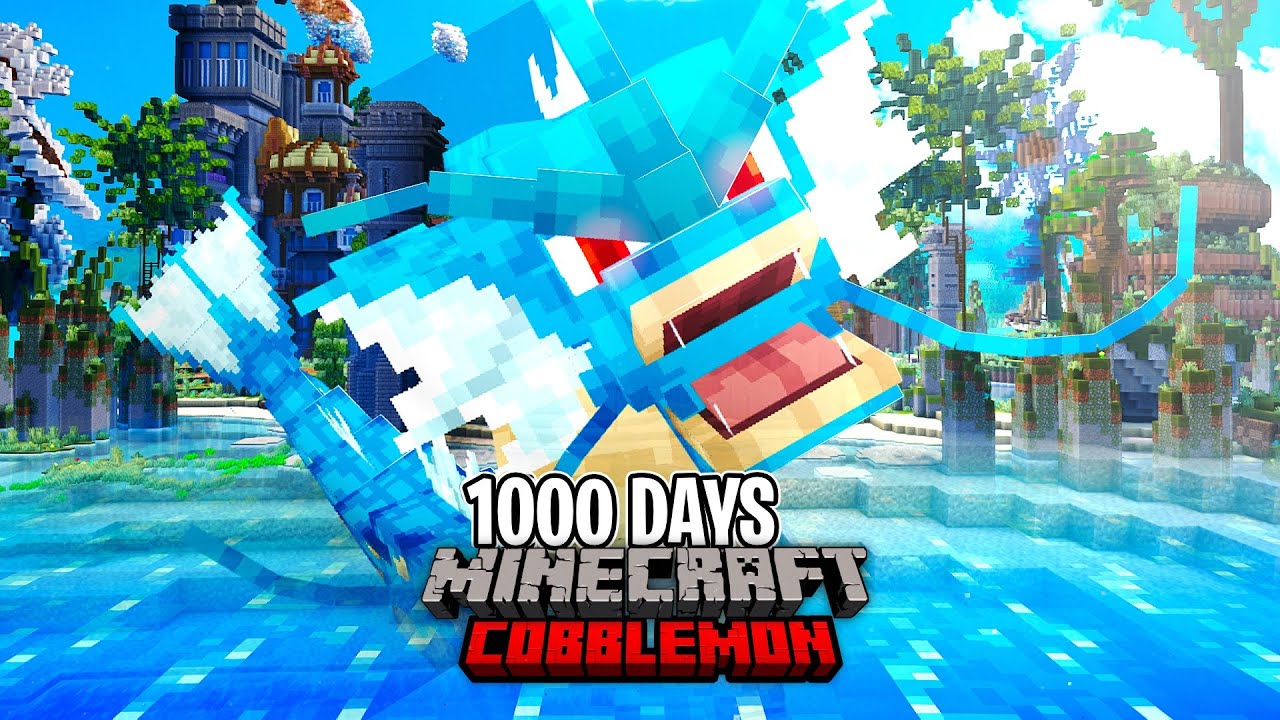 I Spent 1000 DAYS in the NEW POKÉMON Minecraft Mod (Minecraft Cobblemon)