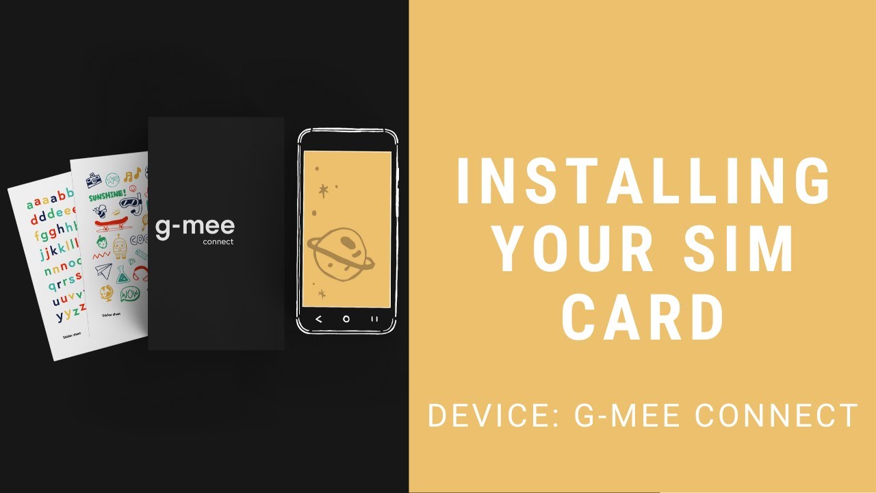 Installing your sim card and connecting to your provider - G-mee Connect