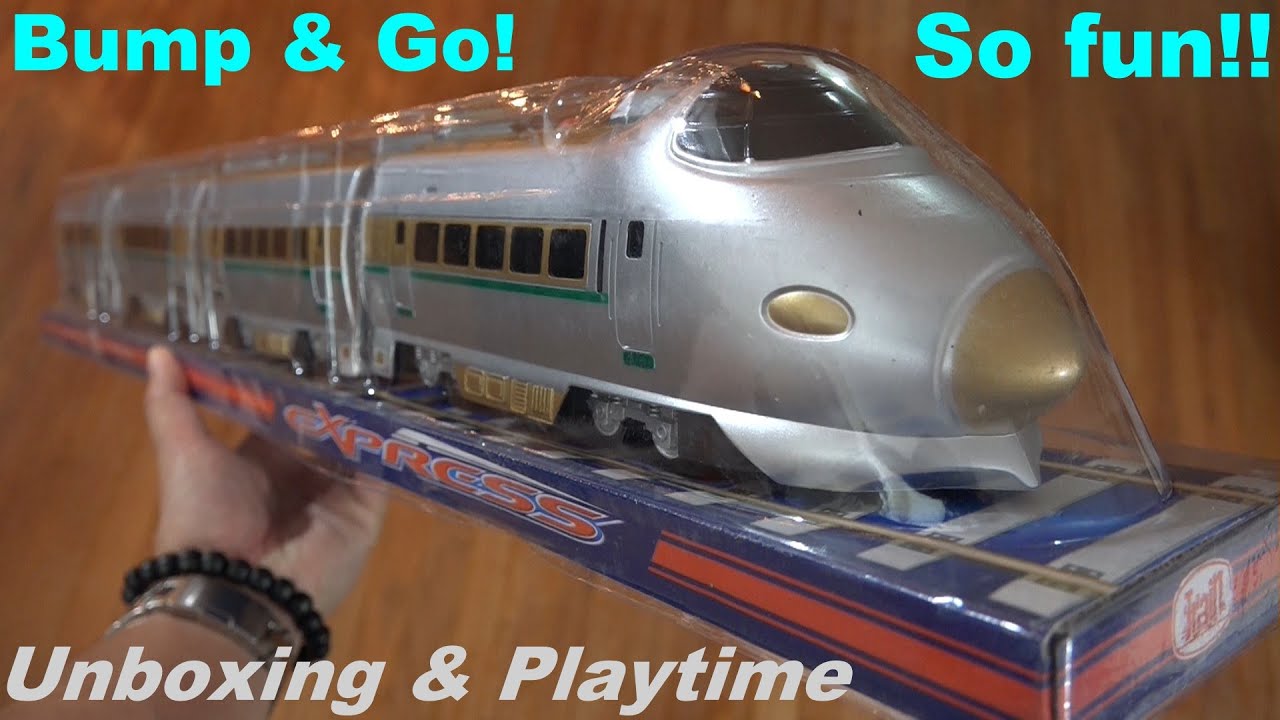 Toy Train for Kids: Bump & Go Train Set Toy - Express Bullet Train Unboxing :-)