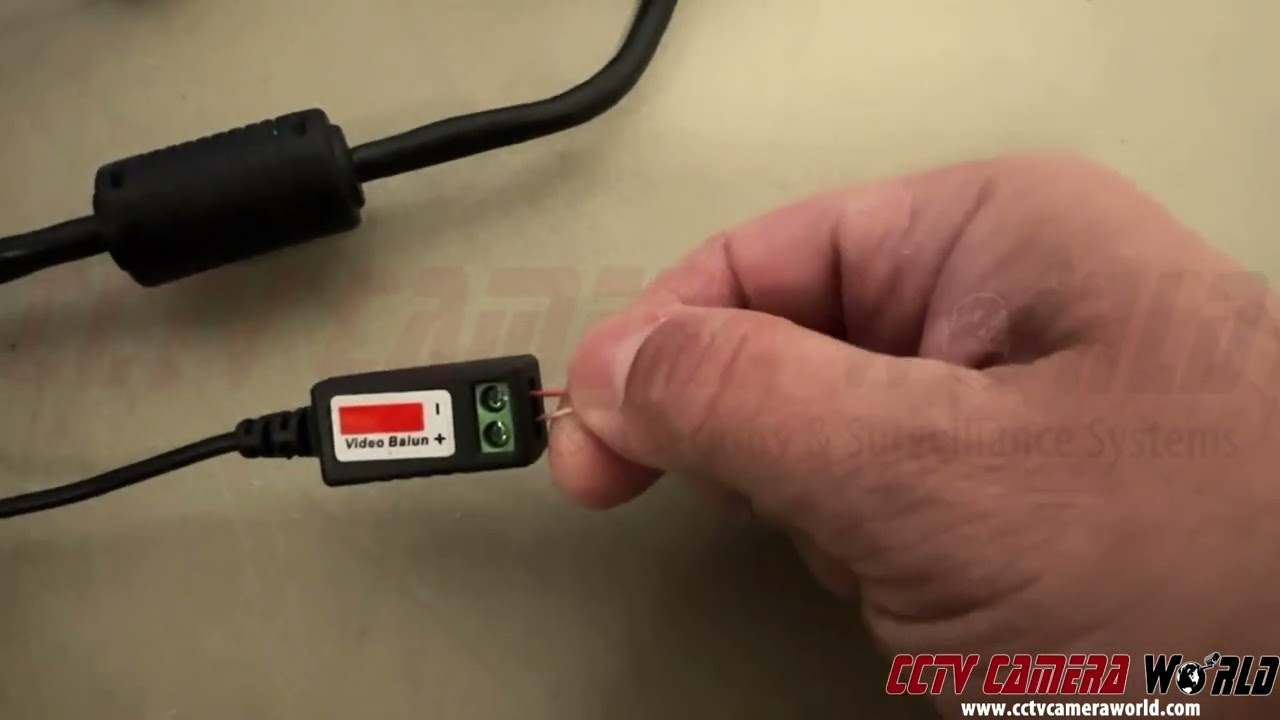 How to use video baluns with HD analog security cameras