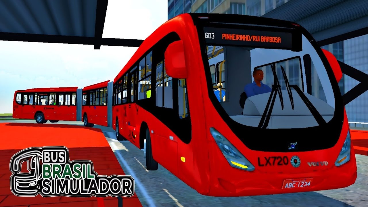 BusBrasil Simulador - Pinheirinho/Rui Barbosa (Ida/Volta) | Biarticulado Marcopolo Viale BRT