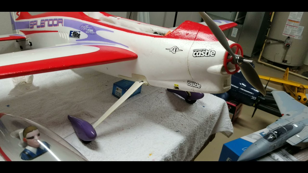 Splendor RC painting the red